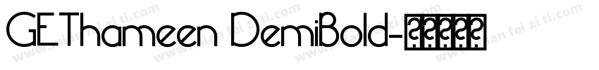 GEThameen DemiBold字体转换